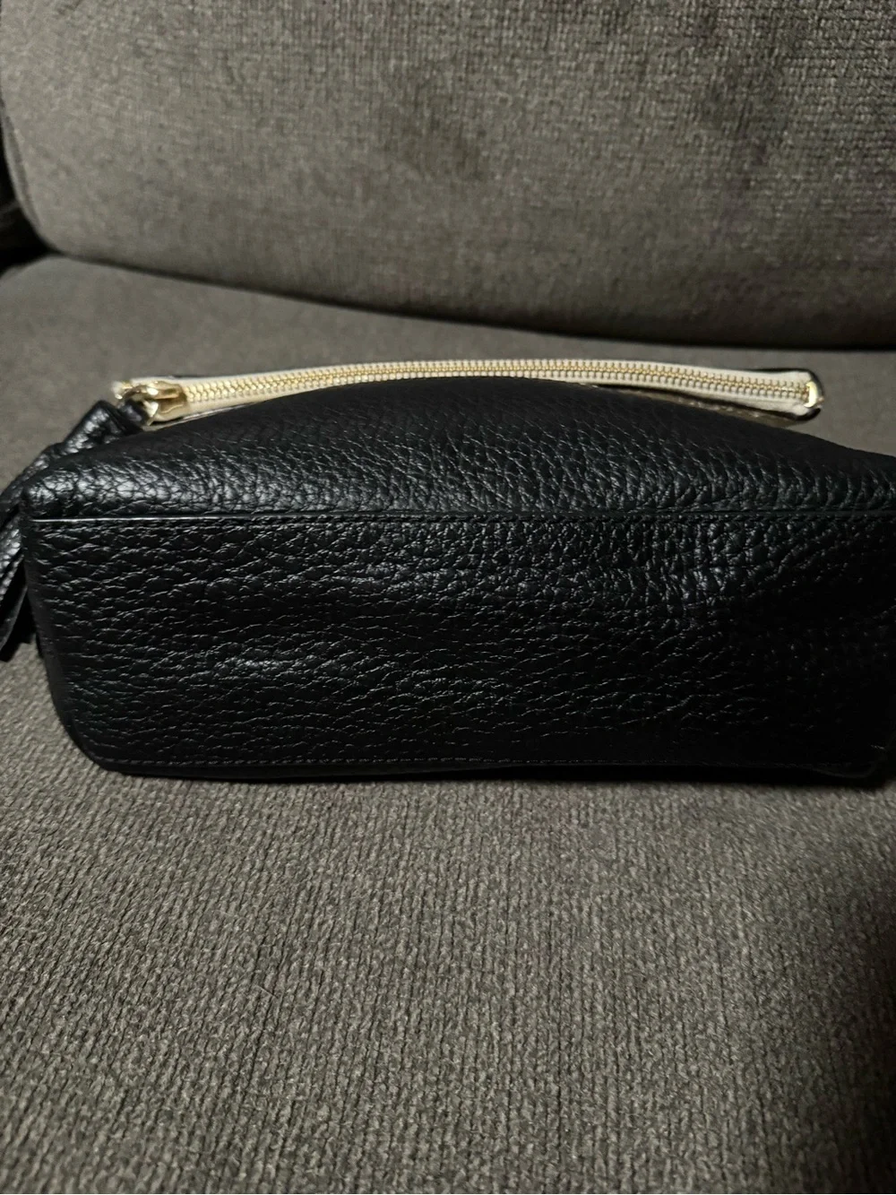 kate spade Two-Tone Black and Cream Shoulder Bag with Tassel